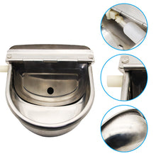 Load image into Gallery viewer, Stainless steel toilet seat with close-up details on a white background