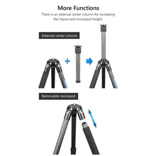 Load image into Gallery viewer, Carbon Fiber Travel Tripod for Camera