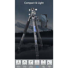 Load image into Gallery viewer, Carbon Fiber Travel Tripod for Camera
