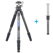 Load image into Gallery viewer, Carbon Fiber Travel Tripod for Camera - With center column
