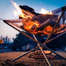 Load image into Gallery viewer, BlazeRack™ - The Collapsible Steel Mesh Outdoor Fire Pit