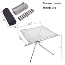 Load image into Gallery viewer, BlazeRack™ - The Collapsible Steel Mesh Outdoor Fire Pit
