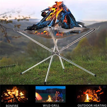 Load image into Gallery viewer, BlazeRack™ - The Collapsible Steel Mesh Outdoor Fire Pit