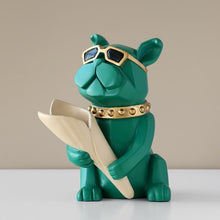 Load image into Gallery viewer, Bulldog Designer Flower Vase - Green