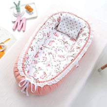 Load image into Gallery viewer, Portable Baby Lounger - Peach Bunny
