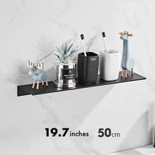 Load image into Gallery viewer, Floating Aluminum Shelves - Black and White - Black (Large)