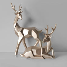 Load image into Gallery viewer, Geometric Deer Decor - Gold