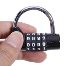 Load image into Gallery viewer, Heavy Duty Resettable 4-Digit Combination Padlock - Black