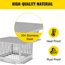 Load image into Gallery viewer, Stainless Steel Adjustable Chimney Flue Cap