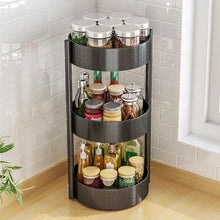 Load image into Gallery viewer, Swivler™ - The Rotating Metal Spice Rack Organizer - 3 Tier