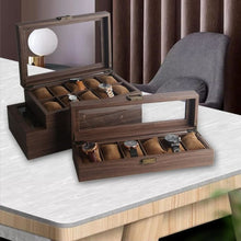 Load image into Gallery viewer, TimeSafe - Luxury Wooden Watch Storage Box - Synthetic Wood