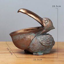 Load image into Gallery viewer, Unique Pelican Decor Bowl - Bronze