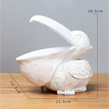 Load image into Gallery viewer, Unique Pelican Decor Bowl - White