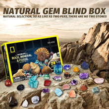Load image into Gallery viewer, Christmas Countdown Mystery Gift Box - Minerals and Fossils
