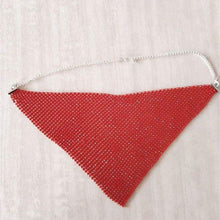 Load image into Gallery viewer, Shiny Rhinestone Mask - Red Crystal Hanging Mask - 200370153
