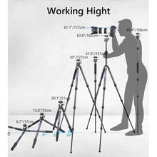 Load image into Gallery viewer, Carbon Fiber Travel Tripod for Camera
