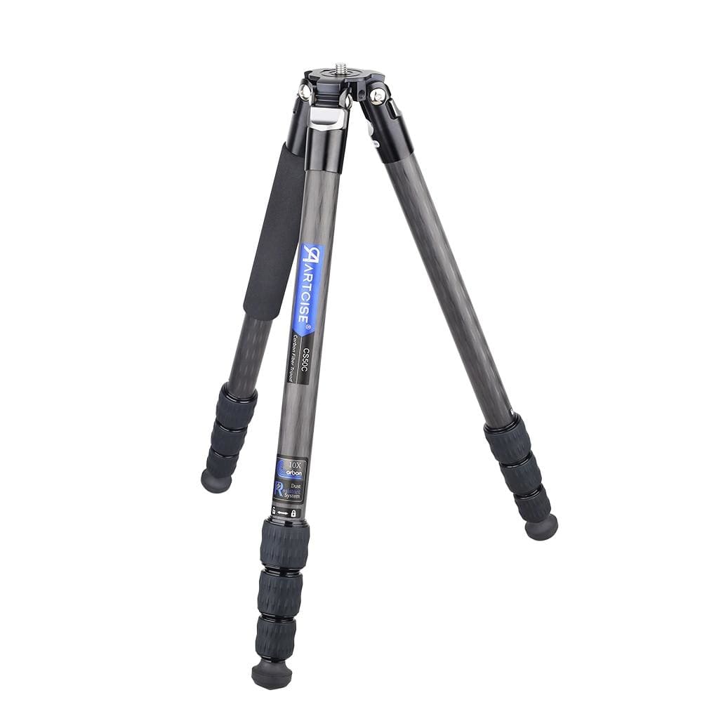 Carbon Fiber Travel Tripod for Camera - Without ball head