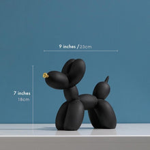 Load image into Gallery viewer, Balloon Dog Sculpture in Pastel - Black
