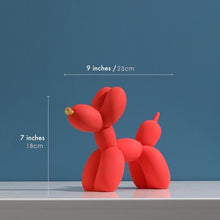 Load image into Gallery viewer, Balloon Dog Sculpture in Pastel - Bright Red
