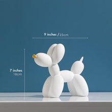 Load image into Gallery viewer, Balloon Dog Sculpture in Pastel - White
