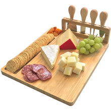 Load image into Gallery viewer, Bamboo Cheese Board Set - Kitchen
