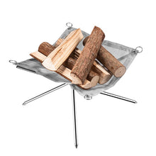 Load image into Gallery viewer, BlazeRack™ - The Collapsible Steel Mesh Outdoor Fire Pit
