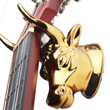 Load image into Gallery viewer, Wall Mounted Bull Head Guitar Hook Stand
