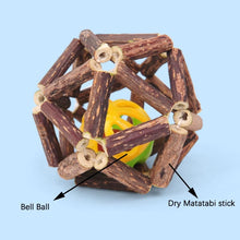 Load image into Gallery viewer, Catnip Wooden Ball Cat Toy
