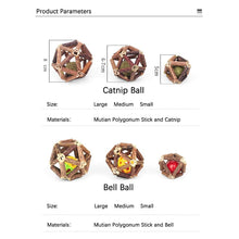 Load image into Gallery viewer, Catnip Wooden Ball Cat Toy
