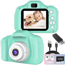 Load image into Gallery viewer, Kids Mini HD Digital Camera - Aquamarine
