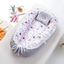 Load image into Gallery viewer, Portable Baby Lounger - Gray Bluebird
