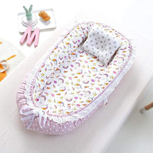 Load image into Gallery viewer, Portable Baby Lounger - Lilac Unicorn

