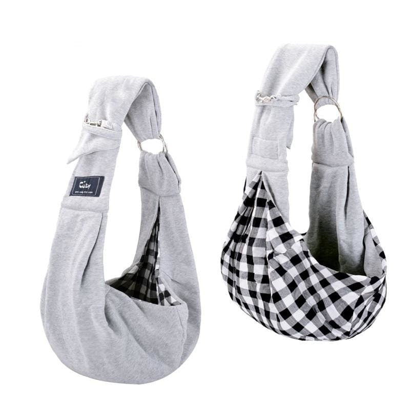 Adjustable Small Dog Carrier Bag - Gray (Adjustable)