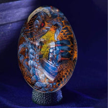 Load image into Gallery viewer, Lava Dragon Egg Sculpture - Red Dragon Egg with Classic 
