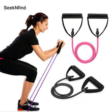 Load image into Gallery viewer, 5 Levels Resistance Bands with Handles Yoga Pull Rope 
