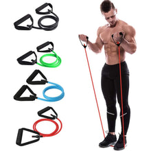 Load image into Gallery viewer, 5 Levels Resistance Bands with Handles Yoga Pull Rope 
