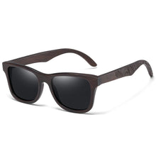 Load image into Gallery viewer, Wooden Polarized Sunglasses - Black
