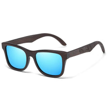 Load image into Gallery viewer, Wooden Polarized Sunglasses - Blue
