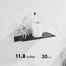Load image into Gallery viewer, Floating Aluminum Shelves - Black and White - Black (Small)
