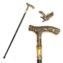 Load image into Gallery viewer, Luxury Vintage Walking Stick Cane - Engraved Eagle
