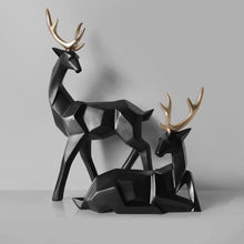 Load image into Gallery viewer, Geometric Deer Decor - Black
