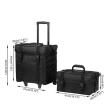 Load image into Gallery viewer, Professional Make Up Case on Wheels with Mirror - Oxford 
