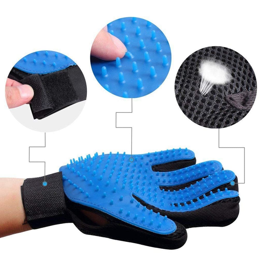 Pet Grooming Deshedding Brush Glove