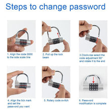 Load image into Gallery viewer, Heavy Duty Resettable 4-Digit Combination Padlock
