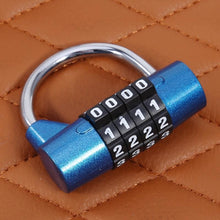 Load image into Gallery viewer, Heavy Duty Resettable 4-Digit Combination Padlock - Blue
