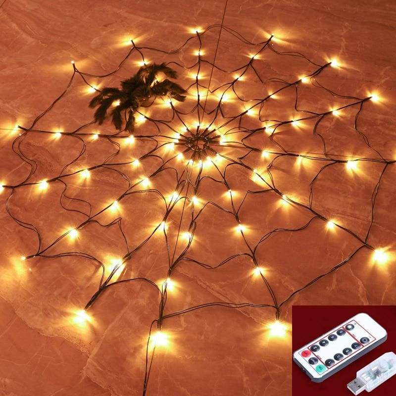 Original Light Up Spider Web | Halloween Spider Web Lights | LED Spider ...