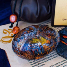 Load image into Gallery viewer, Lava Dragon Egg Sculpture - Red Dragon Egg
