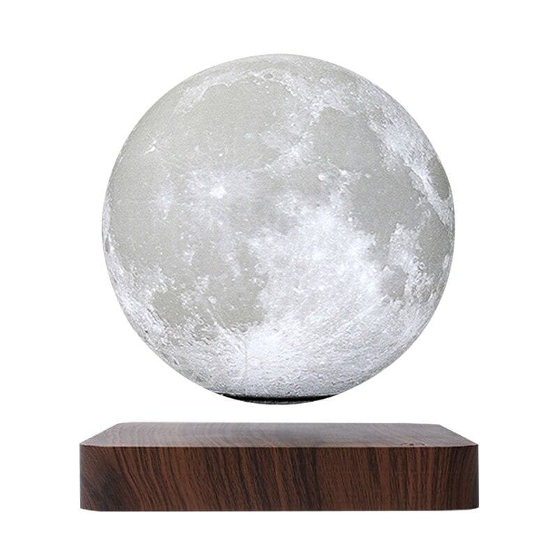LeviLuna™ - The Realistic Floating Moon Lamp - Dark Wood / 