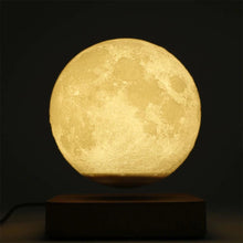 Load image into Gallery viewer, Levitating Moon Lamp, LeviLunaLightWood-US, LeviLunaDarkWood-US
