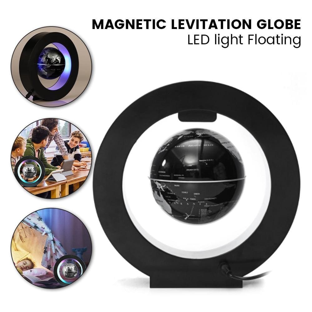 Levitating Globe Lamp – Niagara Blue